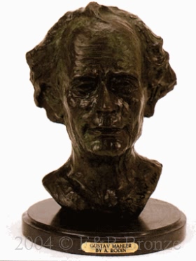 Gustav Mahler bronze statue by Rodin