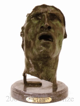 Mask of Sorrow bronze by Auguste Rodin