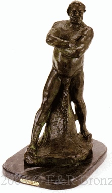 Nude Balzac bronze by Auguste Rodin