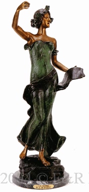 La Gloire bronze sculpture by A. De Raniery