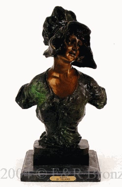 Myrna bronze sculpture by Villanis