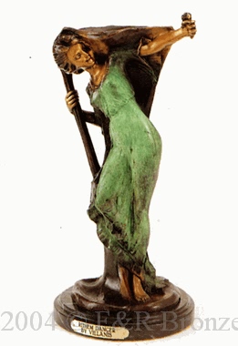 Rithem Dancer bronze statue by Villanis