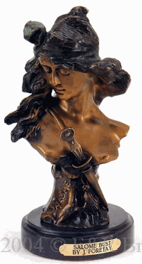 Salome bronze sculpture by Foretay