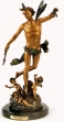 Angel with Cherubs bronze sculpture by Giraud