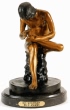 Boy with Thorn bronze statue by D'Angers