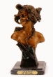 Celia Bust bronze statue by Villanis