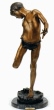 Crab Boy bronze statue by DeLott