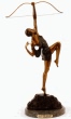 Diane the Archer bronze sculpture by Pierre LeFaguays