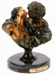 Le Baiser Donne bronze sculpture by Houdon