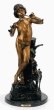 Pan with Goat bronze statue by Angles