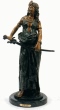 Saber Lady bronze by Villanis