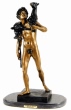 Standing Boy with Goat bronze statue by Picault