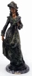 Victorian Woman holding Skirt bronze by Rancoulet