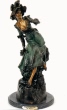 Woman with Binoculars bronze statue by Holla