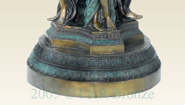 Girls with Vase bronze fountain
