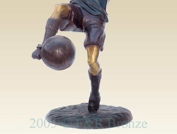 Girl Playing Soccer bronze