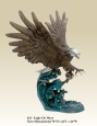 Eagle On Wave bronze sculpture