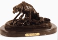 Bitch with Pups bronze by Pierre Jules Mene
