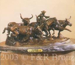 Stampede by Frederic Remington