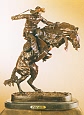 Bronco Buster bronze sculpture by Remington