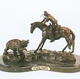 Double Trouble Bronze Sculpture inspired by Frederic Remington