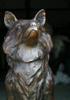 Fox Sitting Bronze Statue