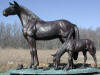Mare with Colt bronze