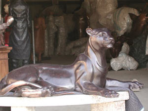 Lioness Bronze Sculpture by Kilrain