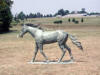 Green Running Quarter Horse Bronze