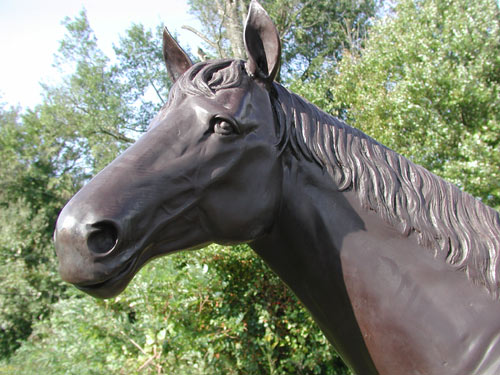 Thoroughbred Horse Bronze Sculpture - 2