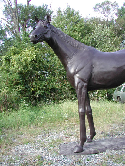 Thoroughbred Horse Bronze Sculpture - 6
