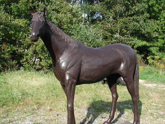 Thoroughbred Horse Bronze Sculpture - 7