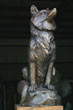 Sitting Fox Bronze Statue