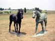 Running Quarter Horse Bronze Statue
