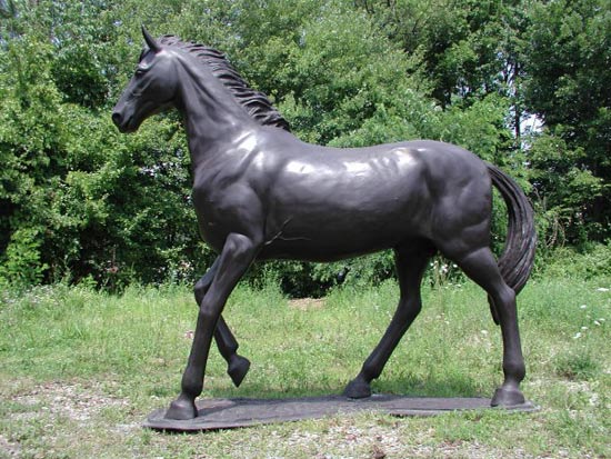 Trotting Horse Bronze - 1