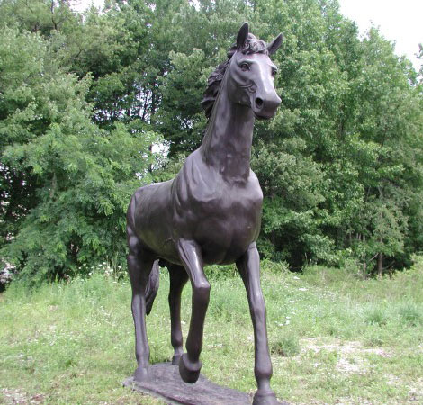 Trotting Horse Bronze - 4