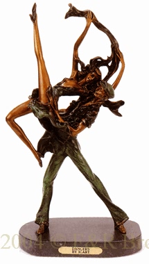 Dancers bronze sculpture by Louis Icart