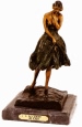L'Accident bronze statue by Icart