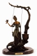 The Swing bronze sculpture by Icart