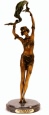 Dancer with scarf bronze sculpture by Chiparus