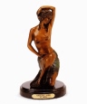 Kneeling Nude bronze by Preiss
