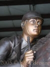 Hunter bronze sculpture