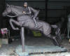 Jumper bronze sculpture