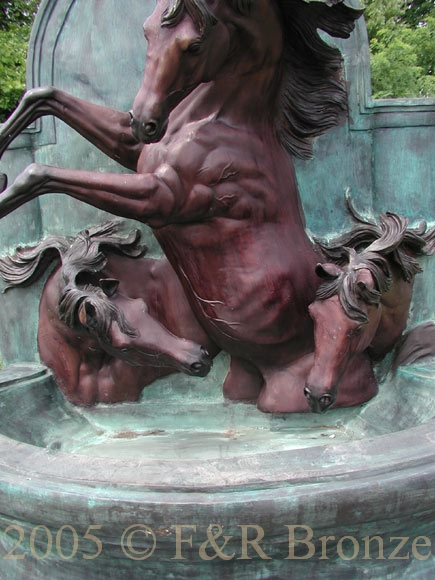 Giant Three Horse Wall Bronze statue Fountain-10