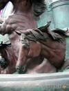 Giant Three Horses Wall Bronze sculpture Fountain