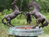 Three Horses bronze fountain