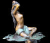 Nude Girl Seated on Rock bronze reproduction fountain