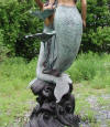 Mermaid bronze fountain