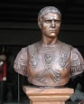 Julius Caesar Bust bronze statue