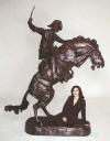 Bronco Buster bronze statue by Remington